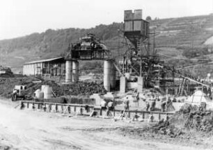 Staustufe Grevenmacher/Mosel im Bau