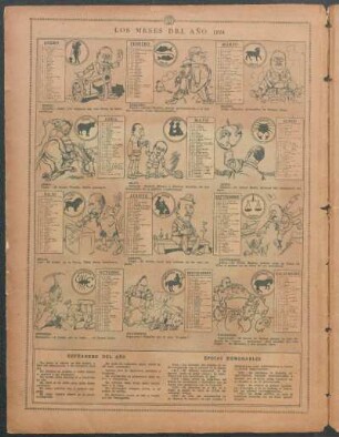 Los meses del año 1924