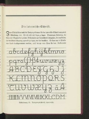 Die lateinische Schrift.