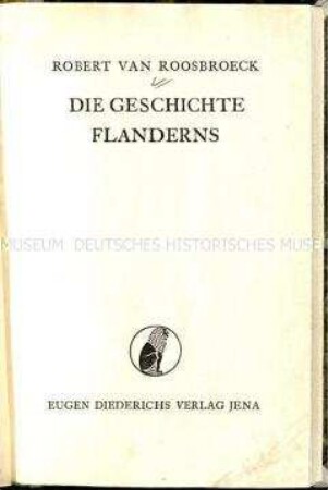 Deutsche Ausgabe von Robert von Roosbroecks Geschichte Flanderns