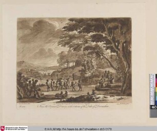 [Landschaft mit Tanz von Nymphen und Satyrn.; A Landscape, with Satyrs and Nymphs dancing.]