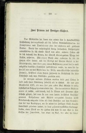 Zwei Prioren des Prediger-Klosters