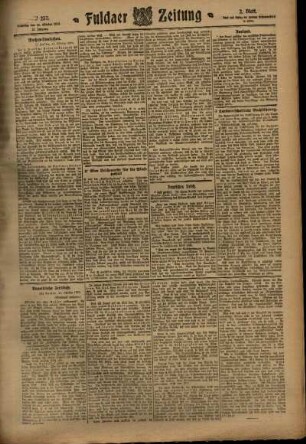 Zweite Ausgabe vom Samstag, den 15. Oktober 1910.
