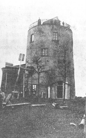 Vysoký (Hohenwald). Holländermühle, Ruine, Repro