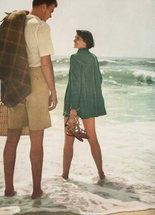 Modeaufnahme, Model Dolores Dalzell, Tearsheet (Mademoiselle)