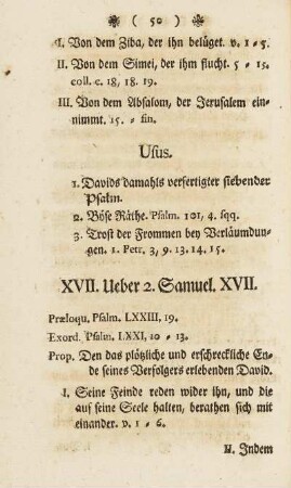 XVII. Ueber 2. Sam. XVII.