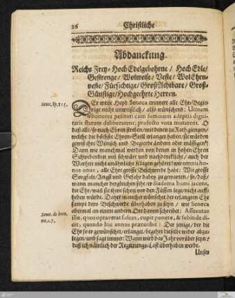 Abdanckung