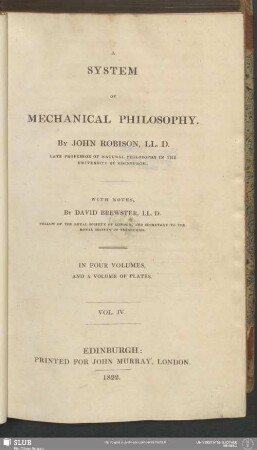 4: A system of mechanical philosophy