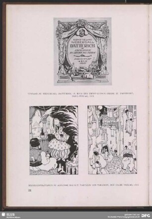 Buchillustrationen zu Alphonse Daudet "Tartarin von Tarascon"