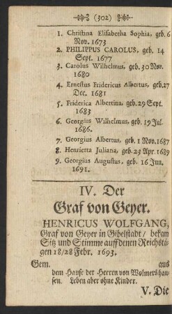 IV. Der Graf von Geyer.