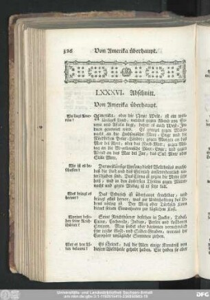 LXXXVI. Abschnitt. Von Amerika überhaupt.