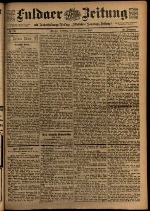 Dritte Ausgabe vom Samstag, den 16. Dezember 1899.