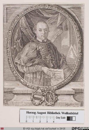 Bildnis Augustin II. (Bauhof), 1755-76 Abt von Wettenhausen