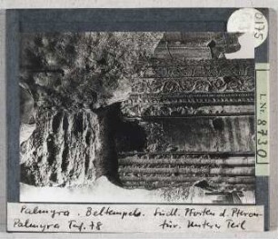Palmyra: Bel-Tempel, Südl. Pfosten der Pterontür, unterer Teil