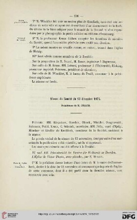 Séance du Comité du 13 décembre 1875