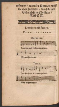 Domine ne in furore. Psal. XXXVIII.