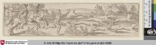 [Rabbit Hunt on Horseback; Hasenjagd zu Pferd]