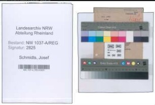 Entnazifizierung Josef Schmidts , geb. 00.00.0000 ()