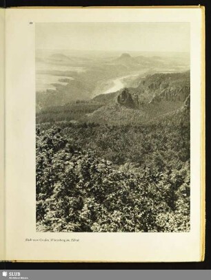 Blick vom Großen Winterberg ins Elbtal