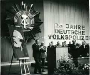 Festveranstaltung zum 25. Jahrestag der Volkspolizei