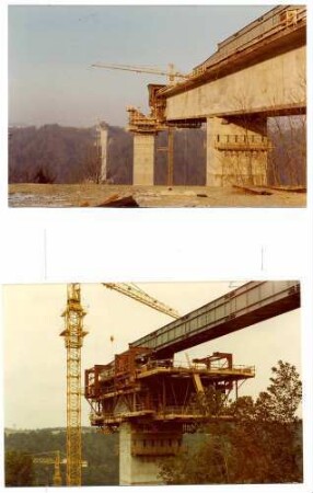 Kochertalbrücke, km 679,942 - 681,070 Gebaut Oktober 1976 - 15.Oktober 1979. Freivorbau