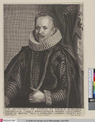 [Don Antonio de Zuniga y Davilla de Mirabel; Mirabel, Don Antonio de Zuniga y Davilla, marques of]