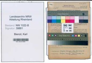 Entnazifizierung Karl Bierod , geb. 01.03.1906 (Bahnbeamter)