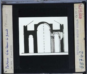 Poitiers, Notre-Dame-la-Grande : Schnitt
