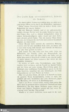 Die Liebe kam unwiderstehlich, Schritt für Schritt