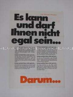 Sonderdruck der SPD zur Bundestagswahl 1969