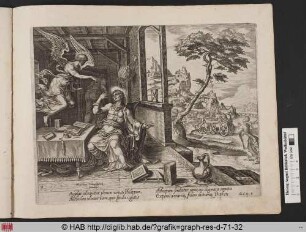 Der Engel erscheint dem Heiligen Philippus.