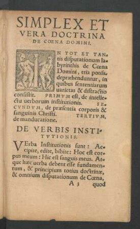 De Verbis Institutionis.