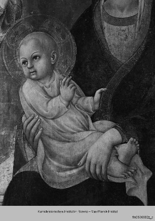 Thronende Madonna mit dem Kind und Heiligen : Thronende Madonna mit dem Kind