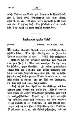 Zweiundzwanzigster Brief.