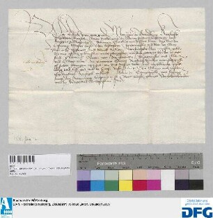 Markgraf Friedrich von Brandenburg stellt der Stadt Nürnberg Quittung aus über 250 fl. Leibgeding.