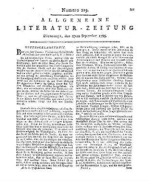 1785: Allgemeine Literatur-Zeitung