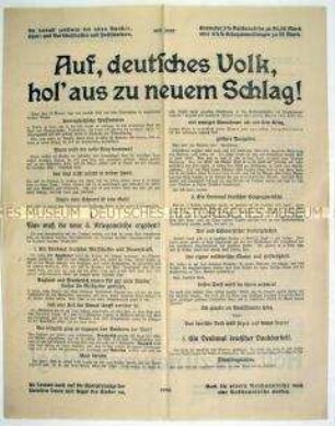 Sonderdruck mit Aufruf zur 4. Kriegsanleihe