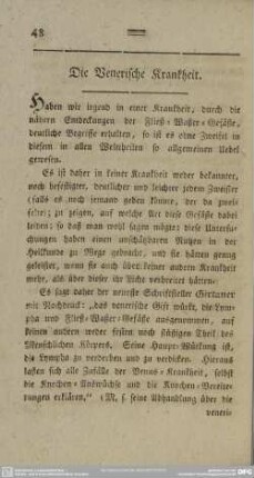 Die Venerische Krankheit