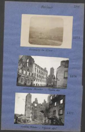 zerstörtes Münster - Vogesen 1915