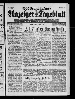 Bad Oeynhausener Anzeiger und Tageblatt. 1912-1934