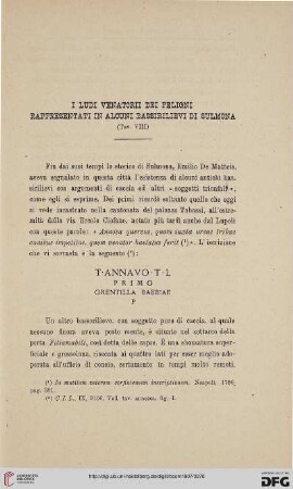 35: I ludi venatorii dei Peligni rappresentati in alcuni bassirilievi di Sulmona