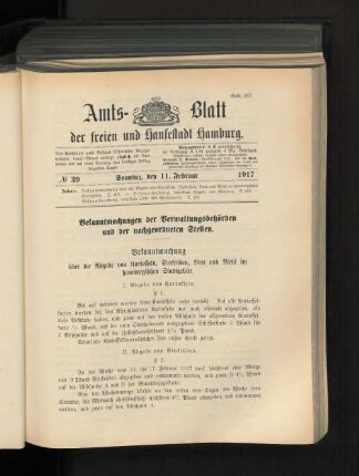 No. 39, 11. Februar 1917
