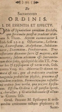 De sacramento ordinis.