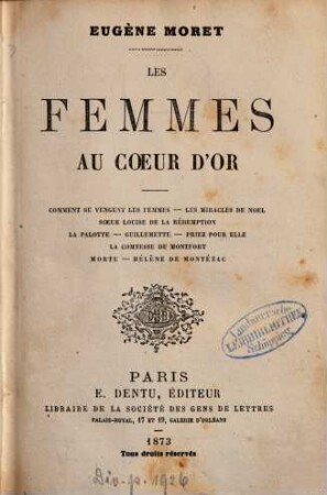 Les Femmes au Coeur d'Or