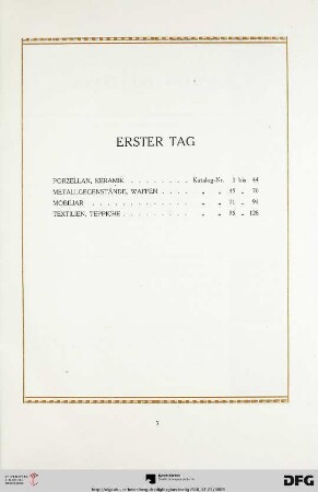 Erster Tag (Nr. 1-128)