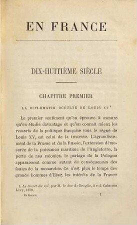 En France XVIIIe et XIXe siècles par A. Mézières