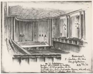 Rosengarten, Mannheim Restaurant im Musensaal: Skizze Musensaal