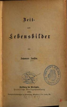 Zeit- und Lebensbilder