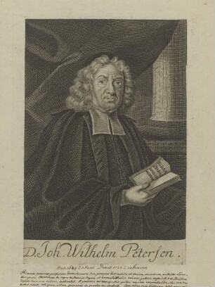 Bildnis des Johann Wilhelm Petersen