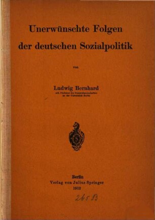 Unerwünschte Folgen der deutschen Sozialpolitik